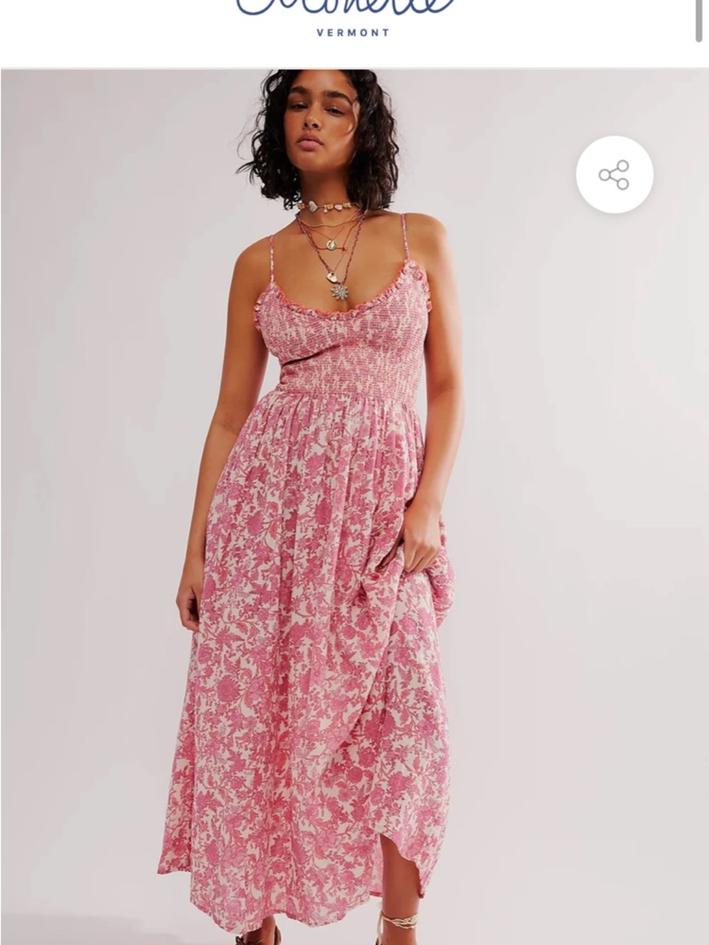ISO Free People Sweet Nothings Floral Midi Dress in S or M
